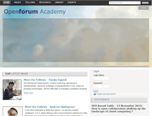 Tablet Screenshot of openforumacademy.org